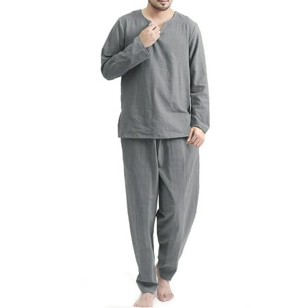 

Men s 2Pcs Cotton Pajamas Set Tops Shorts Loungewear Nightwear Suits PJ Sleep Set