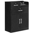 thumbnail image 2 of BarberPub Locking Storage Cabinet 38.8‘’ Barber Beauty Salon Station with Holders Styling Equipment 2032, 2 of 8