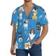 thumbnail image 1 of Fotbe Cute Dogs Camisa Estampada de Manga Corta para Hombre, Casual de Verano, Estilo Playero, Sin Arrugas-3X-Large, 1 of 5