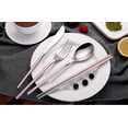 thumbnail image 3 of Travel Utensils, 18/8 Stainless Steel 4pcs Cutlery Set Portable Camp Reusable Flatware Silverware, 3 of 4