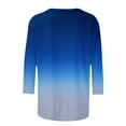 thumbnail image 5 of HAPIMO Women's Loose Tops Gradient Tie Dye Tees Autumn Spring Long Sleeve Shirts Round Neck Casual Relaxed Girls Clothing Fashion Blue M, 5 of 5