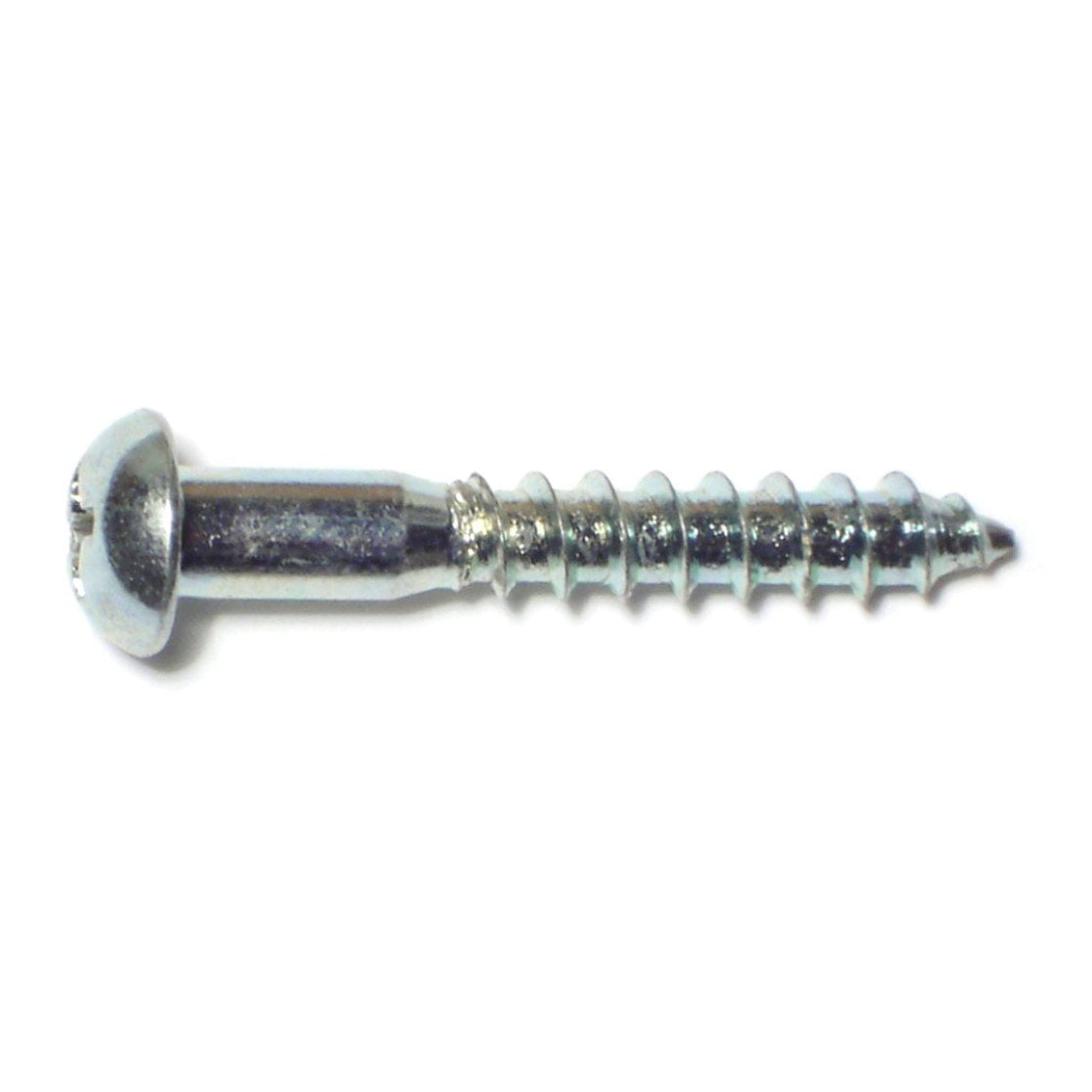 #10 x 3" Round Head Wood Screws Slotted Drive Stainless Steel Quantity 25 
