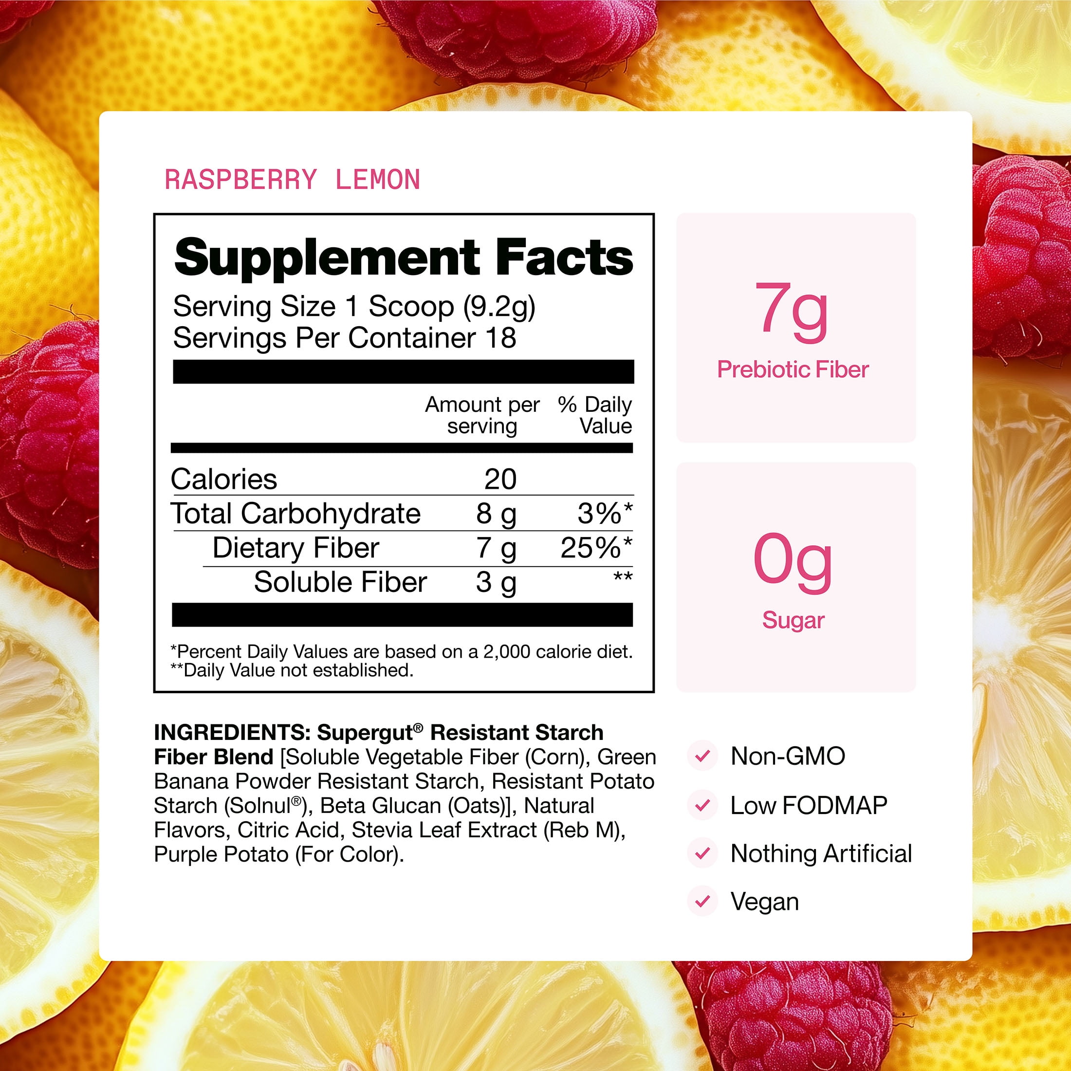 Supergut GLP-1 Daily Support Raspberry Lemon Prebiotic Fiber Blend for Metabolism Support & Digestive Health, 6.2 oz, 18 Servings - Walmart.com Supergut GLP-1 Daily Support Raspberry Lemon Prebiotic Fiber Blend for Metabolism Support & Digestive Health, 6.2 oz, 18 Servings - Walmart.com