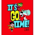 thumbnail image 7 of Teen Titans Go It's Go Time! Youth Red Graphic Tee-Small, 7 of 7