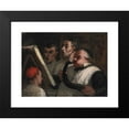 thumbnail image 2 of Honoré Daumier 24x20 Black Modern Framed Museum Art Print Titled - Le Lutrin (‘The Lectern’) (1864-1865), 2 of 5
