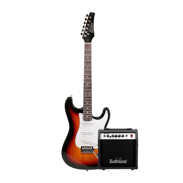 Paquete de guitarra eléctrica BABILON EPIC-SB PACK cafe 123x53x11