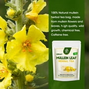 Herbal Mullein Tea, Mullein Leaf Tea Detox Tea Bags, Caffeine Free, 2g/Bag, 56 Bags