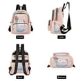 thumbnail image 2 of Quilted Backpack Fashion Backpack 10.23*5.11*12.59 Inch Women's Fashion Backpack Picnic Shopping Travel Out Sports backpack Rabbit Cute, 2 of 7