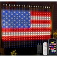 thumbnail image 3 of DIY Curtain Lights,Smart Christmas Curtain Lights,400 LED RGB 9.84ft x 9.84ft Color Changing Wall Light,IP65 Waterproof & Dynamic String Lights with APP for Room,Bedroom,Backdrop Halloween Decor, 3 of 15
