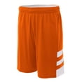 thumbnail image 2 of A4 Reversible Speedway Short For Men in Orange/White | N5334, 2 of 2