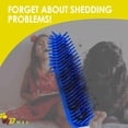 thumbnail image 2 of 2 Pack Dog Grooming Bath Brush, Premium Soft Silicone Pet Brushes with Handle, Shampoo Soothing Comb for Wet Dry Long Short Haired Dogs & Cats Massaging, Deshedding Shower Scrubbing, 2 of 6