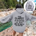 thumbnail image 2 of Women Blouses Graphic Womens Sweatshirts Large Zipper Warm Winter Tops Women Zip Shirts Shirt Hoodie Womens Pullover Sweatshirt Brunette Sweatshirt Hoodies Cute Zipper Athletic Gray M, 2 of 6