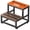 Rustic Brown, variant on BTY 2 Step Stool, Wooden Step Stools with Wood Metal Frame, 500 lbs Heavy Duty Non-Slip Step Stool for High Bed, Kitchen, RV Step - Gray