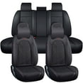 thumbnail image 1 of Maidao Car Seat Covers Full Set for Mercedes-Benz for C160 2008-Present 5 Seats Leather Compatible Airbag Water Resistant Front Rear Cushion Protector with Pillow Black, 1 of 6