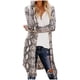 thumbnail image 1 of Moda mujer impresión suelta manga larga cárdigan otoño abrigo blusa Fridja BV0+4331, 1 of 9