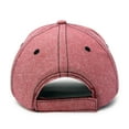 thumbnail image 3 of DALIX Premium Chambray Low Crown Cap Curved Bill 6 Panel Hat (Red), 3 of 7