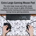 thumbnail image 4 of Gaming Mouse Pad White, Big Mouse Pads Office Desk Pad, XXL Mousepad Non-Slip Rubber Base Waterproof with Stitched Edges, 35.4 X 15.7 inch for Work/Game/Office/Home Little Penguin Isolated, 4 of 6