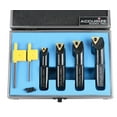 thumbnail image 3 of Accusize 3/4" 4pc Indexable Stubby Length Boring Bar Set, w/Carbide TiN Coated TCMT Inserts, EJ99-2180, 3 of 5