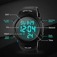 thumbnail image 4 of Royal-Dan Digital Watch, Big Surface, 50M Waterproof, Scratch & G-shock Resistance, LED Displa , Stopwatch Alarm, 24/12 H modes, Slim Design, 4 of 7