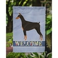 thumbnail image 3 of Carolines Treasures CK3594GF Doberman Pinscher Welcome Flag Garden Size  Small multicolor, 3 of 3