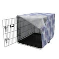 thumbnail image 3 of Floral Dog Crate Cover, Illustration of Hydrangea Flowers, Easy to Use Pet Kennel Cover Small Dogs Puppies Kittens, 7 Sizes, Ceil Blue Mauve Lavender, by Ambesonne, 3 of 6