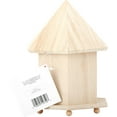 thumbnail image 3 of Plaid 12740E Unpainted Wood Surface, Gazebo Bird House, 1 Piece, 6.75" x 9" x 5.75", 3 of 5