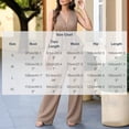 thumbnail image 3 of Enjoytime Striped 2 Piece Sets for Women V-Neck Ruffle Peplum Top with Wide Leg Pants Matching Set Sleeveless Casual Outfits, 3 of 7
