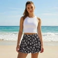 thumbnail image 5 of Uorisango Gothic Star Womens Tennis Skirt Stretchy Running Sports Pickleball Skirt Inner Shorts Women's Mini Tennis Skirt with Pockets for Workout Sports, 5 of 7