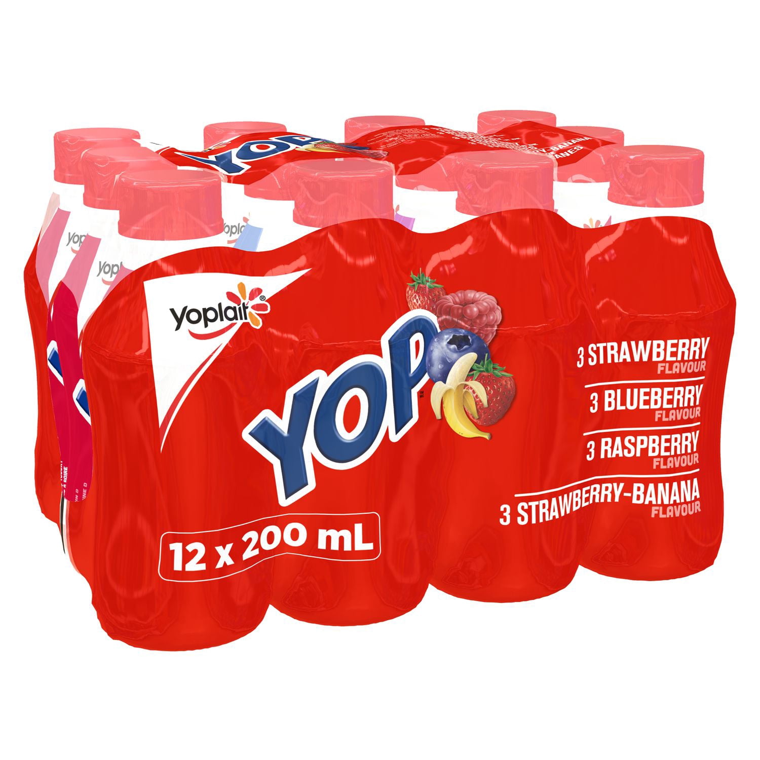 Yop by Yoplait Strawberry/Blueberry/Raspberry/Strawberry-Banana ...