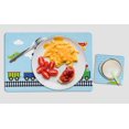 thumbnail image 3 of Printtoo Personalized Placemat & Coaster Set For Kids Toddlers,Birthday Gift For Boys,Gift For Girls,Train-8x11.5 Inch, 3 of 5