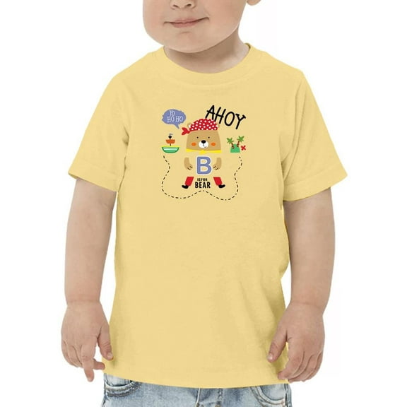 B Is For Bear Pirate T-Shirt Toddler -Image by Shutterstock, 4 Toddler