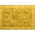 thumbnail image 1 of Ahgly Company Machine Washable Indoor Rectangle Persian Yellow Traditional Area Rugs, 3' x 5', 1 of 4
