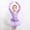 Purple, variant on Girls Dress Square Neck Long Sleeve Solid Color Ballet Dance Performance Practice Leotard Fluffy Princess Gown 2-13Y
