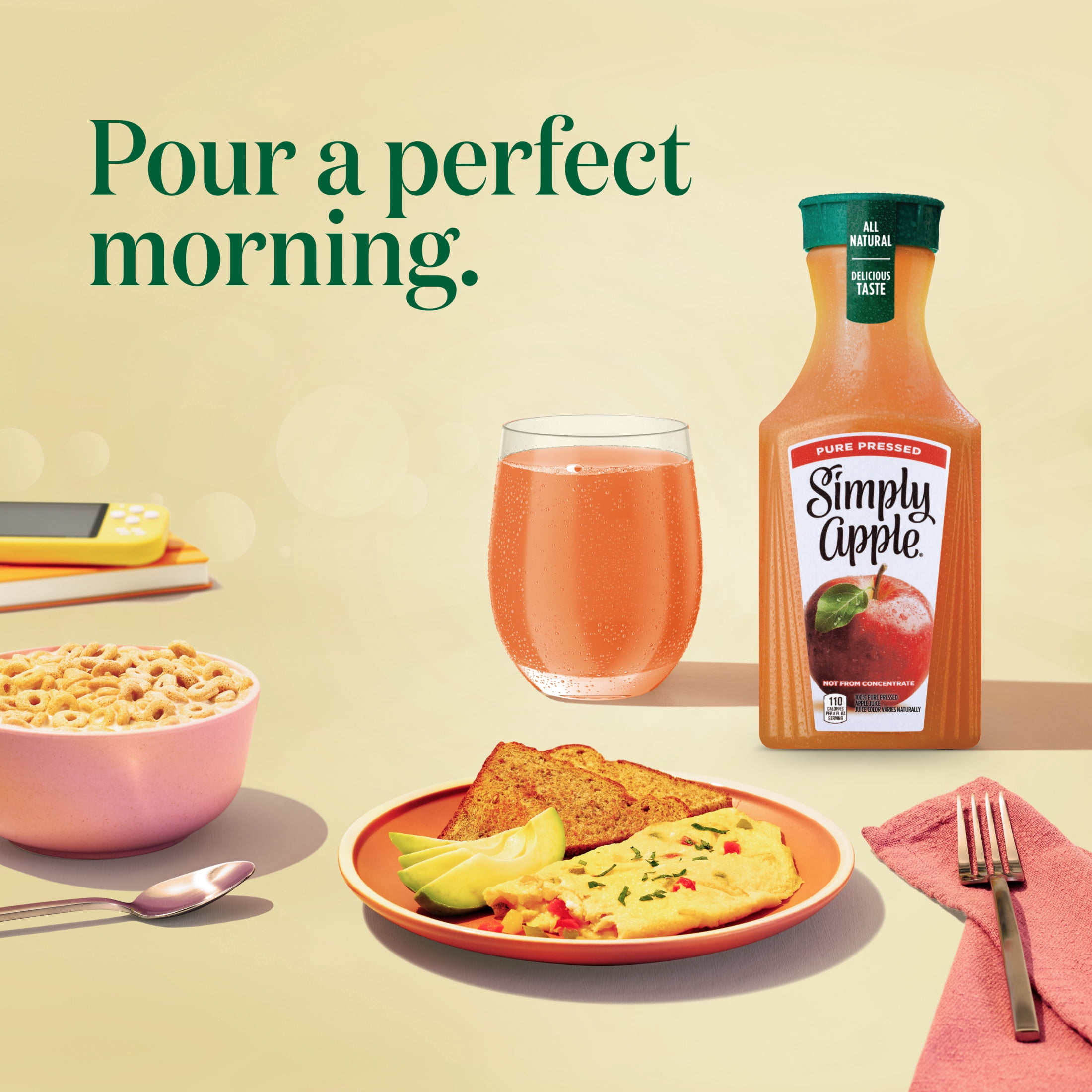 Simply Apple Juice Bottle, 52 fl oz