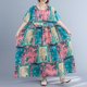 thumbnail image 1 of Vestido suelto vintage para mujer, bolsillos estampados de cintura alta, vestidos casuales de vacaci Abanopi Verde, 1 of 7