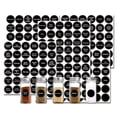 thumbnail image 2 of Farfi 180Pcs Chalkboard Label Exquisite Waterproof Self-adhesive Kitchen Countertop Spice Bottle Marking Blackboard Sticker Daily Use (Black), 2 of 13