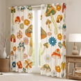 thumbnail image 2 of Erosebridal Groovy Flower Curtains 52"X84",1960S 1970S Vintage Floral Curtains Drapes,Hippie Funky Mushroom Blackout Curtains,Cartoon Daisy Flowers Darkening Curtains,Abstract Art Window Curtains, 2 of 6