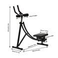 thumbnail image 4 of Foldable Dual‑Track Ab Machine for Home Core Workout – Adjustable Incline & Silent Rollers, LED Display, Heavy Duty Steel Frame, 330 lb Capacity for Abs, Back & Full Body Fitness, 4 of 15
