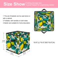 thumbnail image 2 of RATGDN Collapsible Fabric Cube Storage Bin with Double Handles for Living Room Bedroom Office Black - Lemon Juice Fruit, 2 of 7