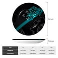 thumbnail image 4 of Lsque Geometry Dash Pattern Ceramic Decorative Plate Decorative Plates with Display Stand Personalized Porcelain Plate Ceramic Ornaments for Wall Hanging Decoration-10in, 4 of 6