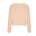 thumbnail image 4 of AherBiu Womens Long Sleeve Tops Winter Knitwear Pullover Tops Crewneck Sweaters Blouse Solid Color, 4 of 7