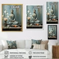 thumbnail image 4 of Designart "Tranquil Zen with Blue Buddha Statue I" Spiritual Framed Wall Art - Global Blue Meditation Entryway Framed Wall Art Print, 4 of 6
