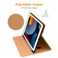 thumbnail image 2 of DTTO iPad 9th/8th/7th Generation 10.2 Inch Case 2021/2020/2019, Premium Leather Business Folio Stand Cover with Built-in Apple Pencil Holder - Auto Wake/Sleep and Multiple Viewing Angles, Orange, 2 of 7