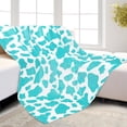 thumbnail image 6 of Soft Blankets & Throws Fleece Blanket Throw Blue Couch Throw Blanket, 6 of 6
