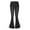 Black, variant on Women Color Metal Button Gradient Washed Trousers