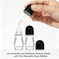 thumbnail image 6 of ACDANC 2 Pcs 30Ml Glass Roll on Bottles-Empty Refillable Rollerball Containers for Diy Deodorant,Essential Oils,Perfume&Skincare Making, 6 of 6