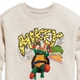 thumbnail image 3 of Teenage Mutant Ninja Turtles: Mutant Mayhem - Michelangelo AKA Mikey - Pizza Rules - Toddler And Youth Crewneck Fleece Sweatshirt, 3 of 5