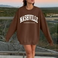 thumbnail image 2 of Youmylove Women Nashville Adult Unisex Crewneck Sweatshirt Pullover Chic Streetwear, 2 of 4