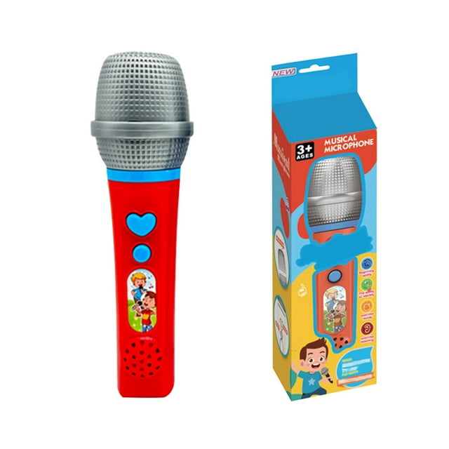 Noehoiugi Wireless Toy Microphone With Realistic Singing Sound, Plastic Karaoke Mic To Mimic Performances And Music Play
