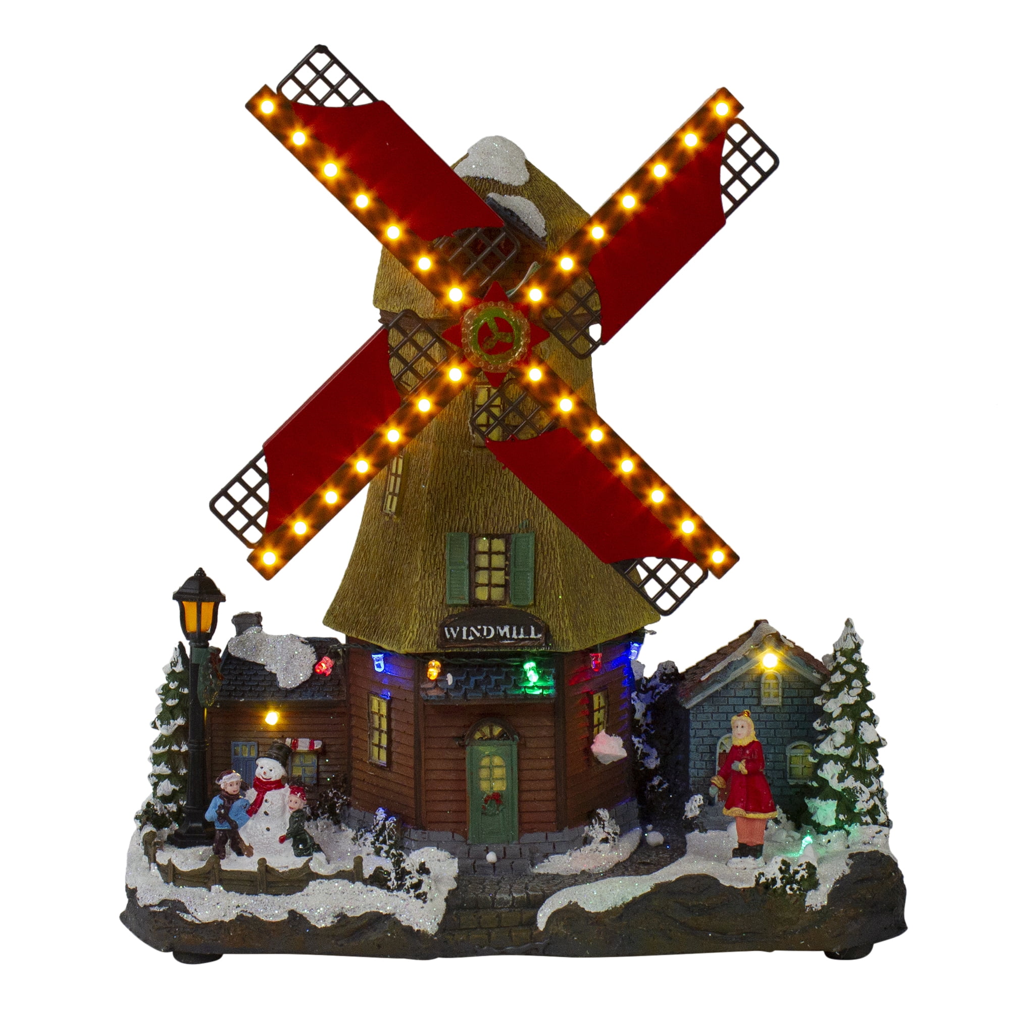 Christmas Village Windmill 